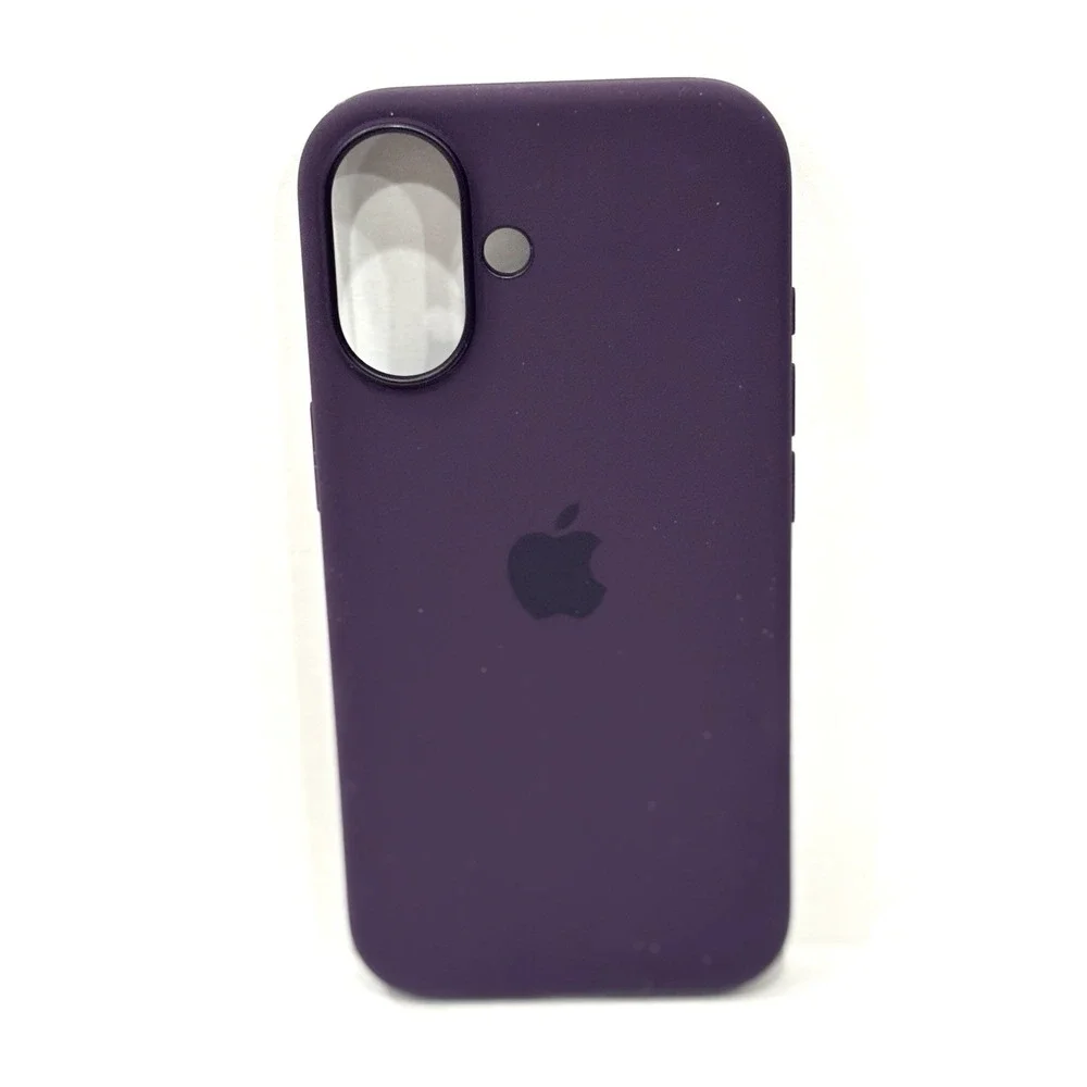 Apple iPhone 16 Silicone Case with MagSafe Plum Purple A3313 With Box